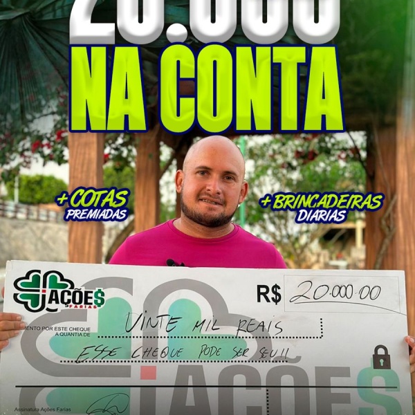 20 MIL REAIS NO PIX POR APENAS 4 CENTAVINHOS